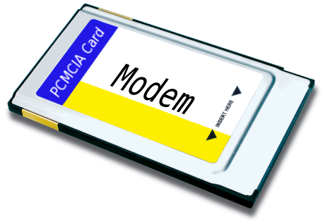 PCMCIA modem