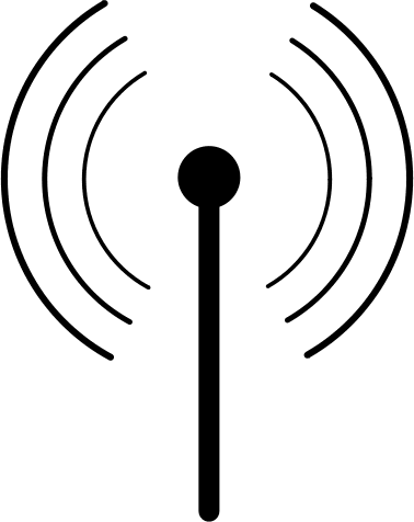 Wireless WiFi symbol BW