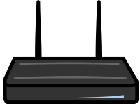 wireless router dark