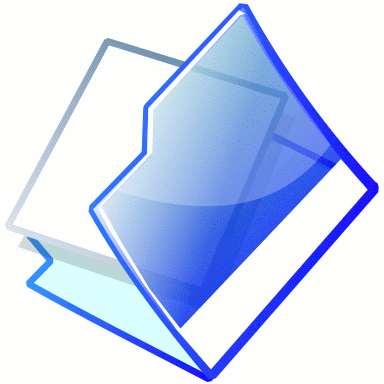 open folder blue