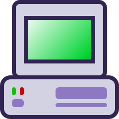 computer bold icon