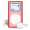 multimedia player ipod mini pink