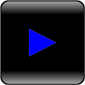 multimedia button black play