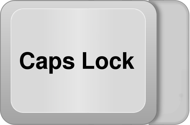 computer key Caps Lock