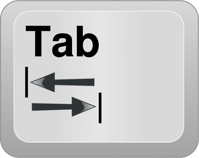 Computer Key Tab