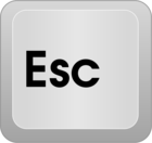 computer key Esc