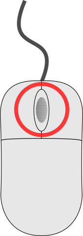 mouse button scrollwheel