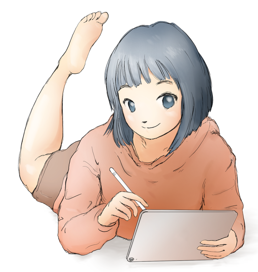 tablet anime girl