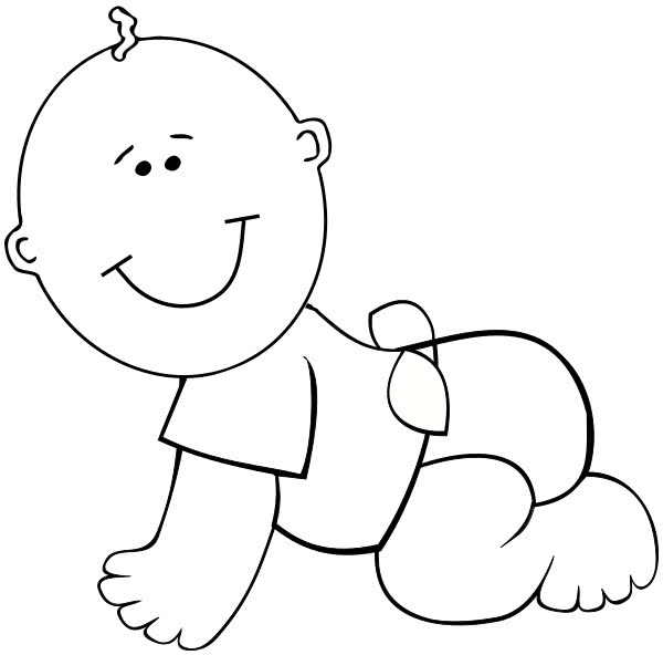 Download baby crawling outline - /people/baby/baby_3/baby_crawling ...