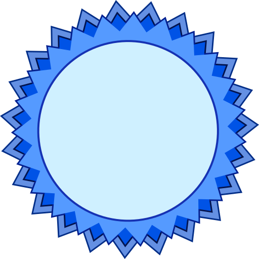 award medal blue