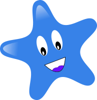 happy star blue