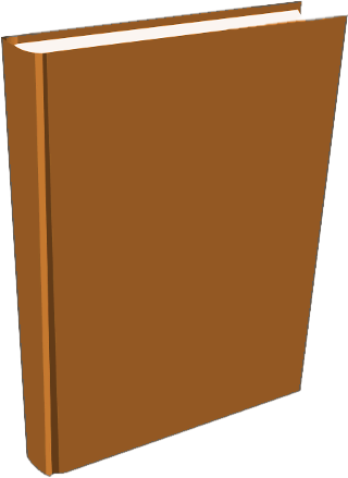 book standing brown T 2