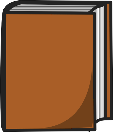 book standing brown T 3