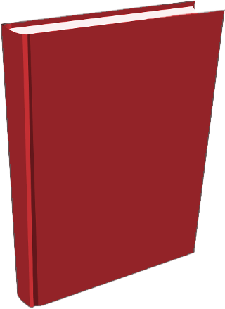 book standing red 2