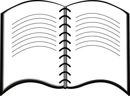 spiral notebook open