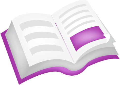 book open icon purple