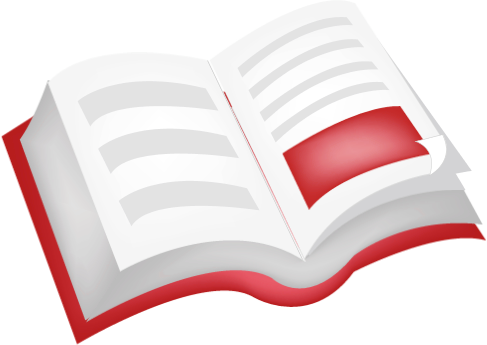 book open icon red