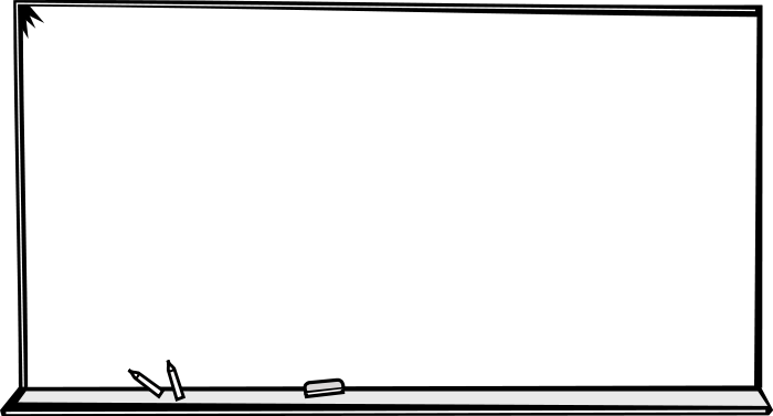 big blank blackboard