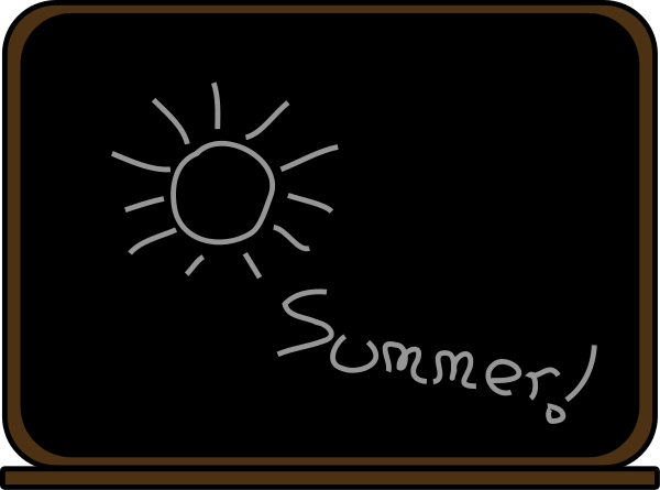 summer blackboard