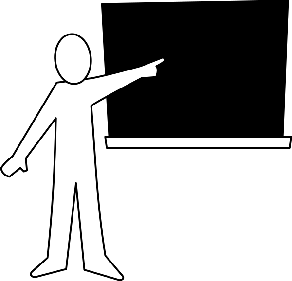 blackboard pointing