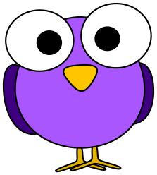 owl bug-eye purple