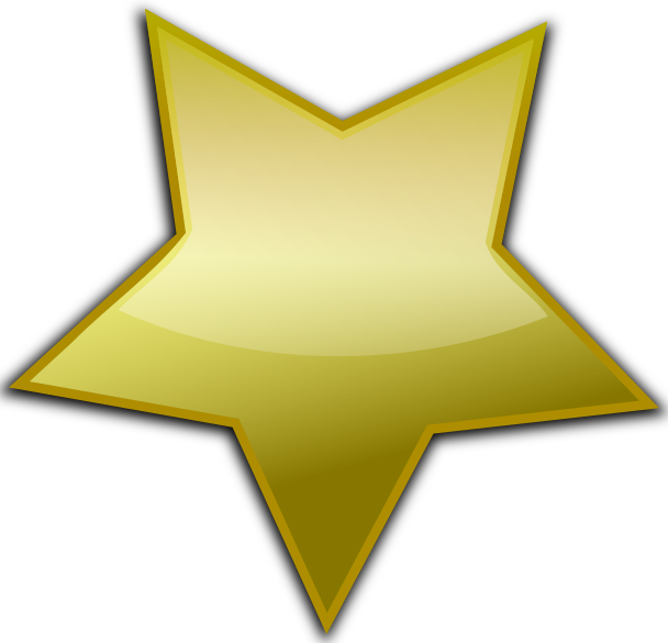 gold star rotated