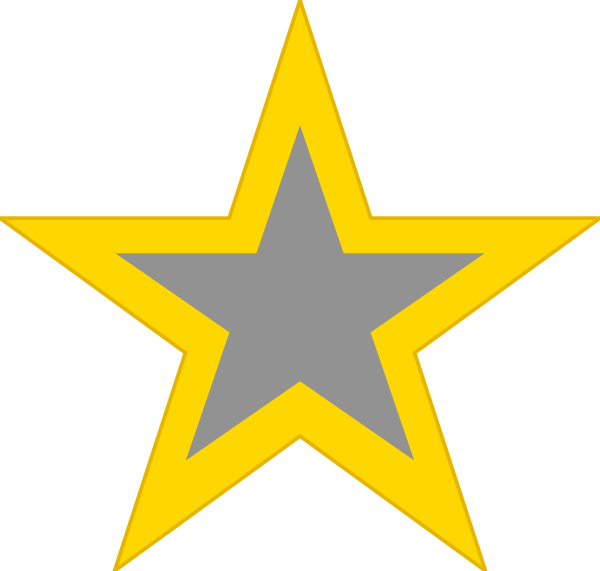 gold silver star