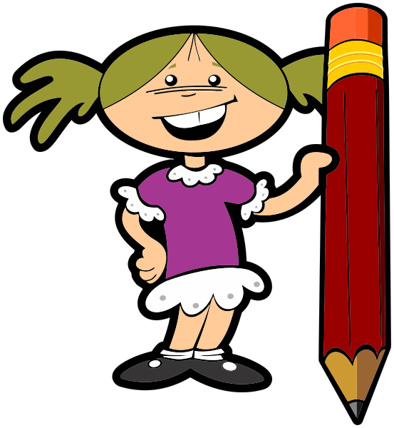 girl w pencil