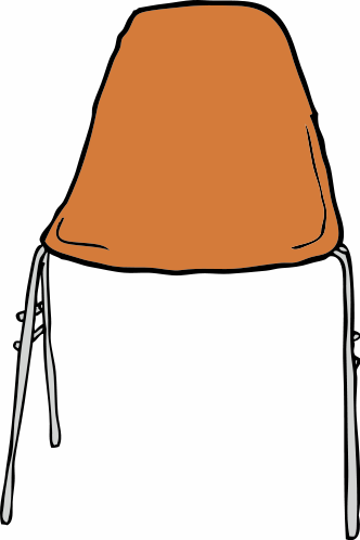 student chair front view
