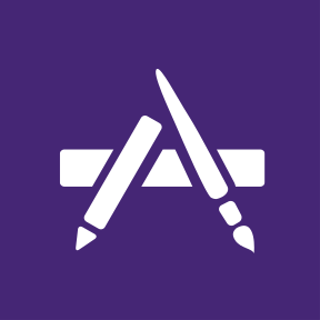 write draw icon purple
