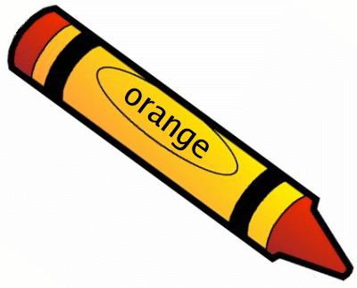 crayon orange 1