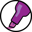 highlighter-purple