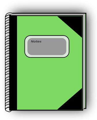 notebook green