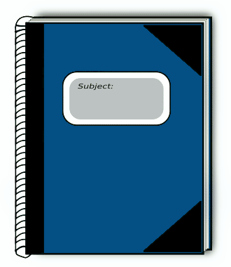 subject book blue