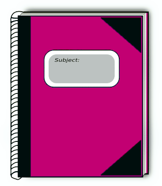 subject book pink
