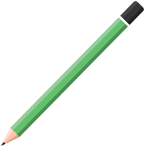 pencil no eraser green