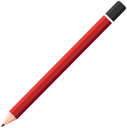 pencil no eraser red