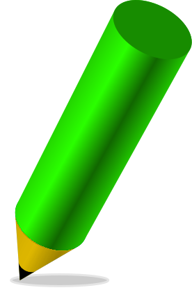 pencil stubby green