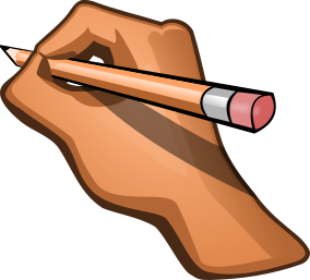 hand writing pencil