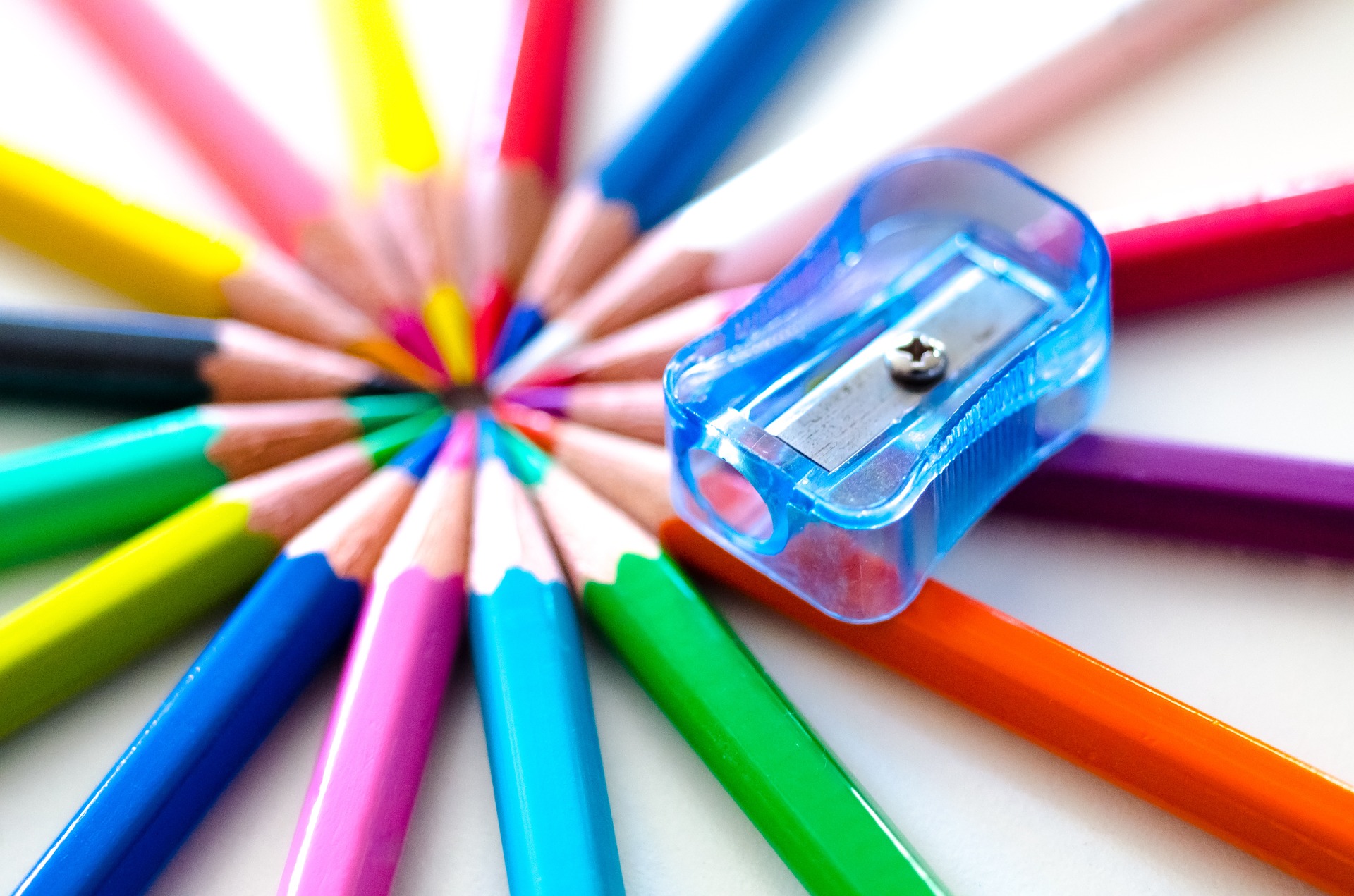 sharpener w colored pencils