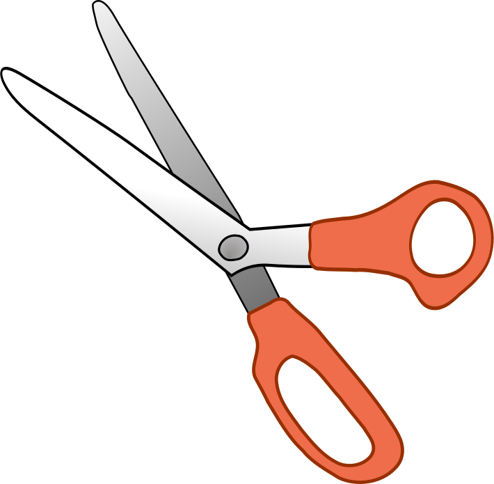 round-tip scissors orange
