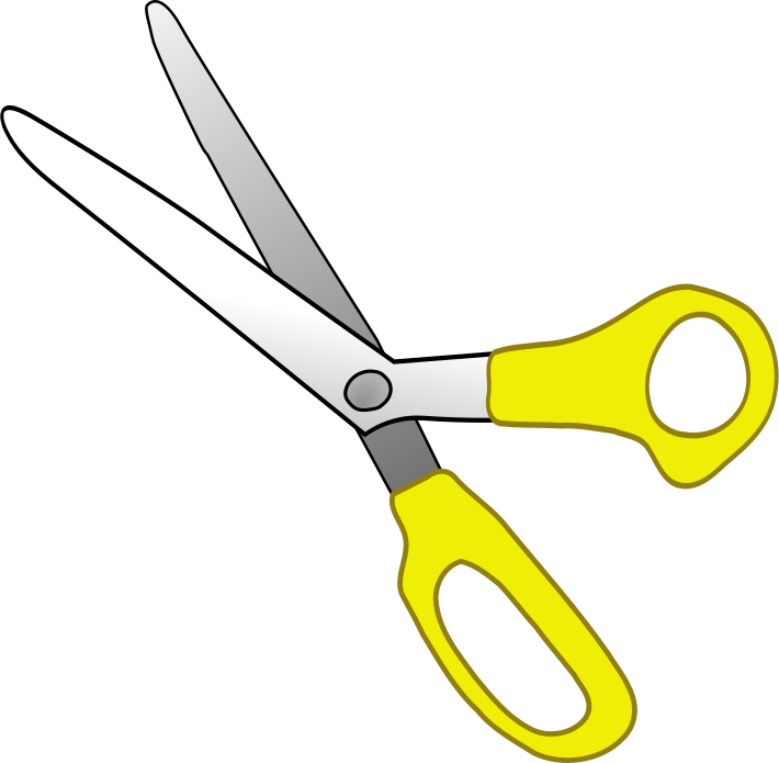 round-tip scissors yellow