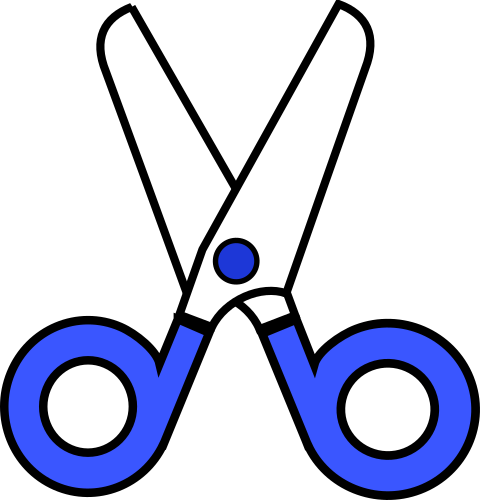 safety scissors blue