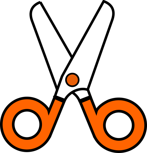 safety scissors orange