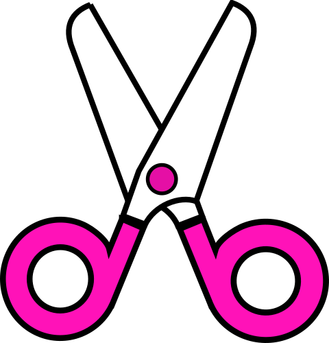 safety scissors pink