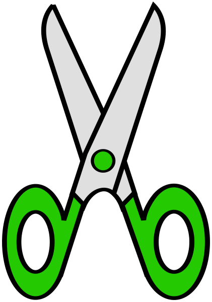 scissors clip art green