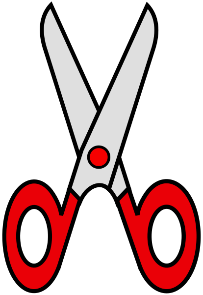 scissors clip art red