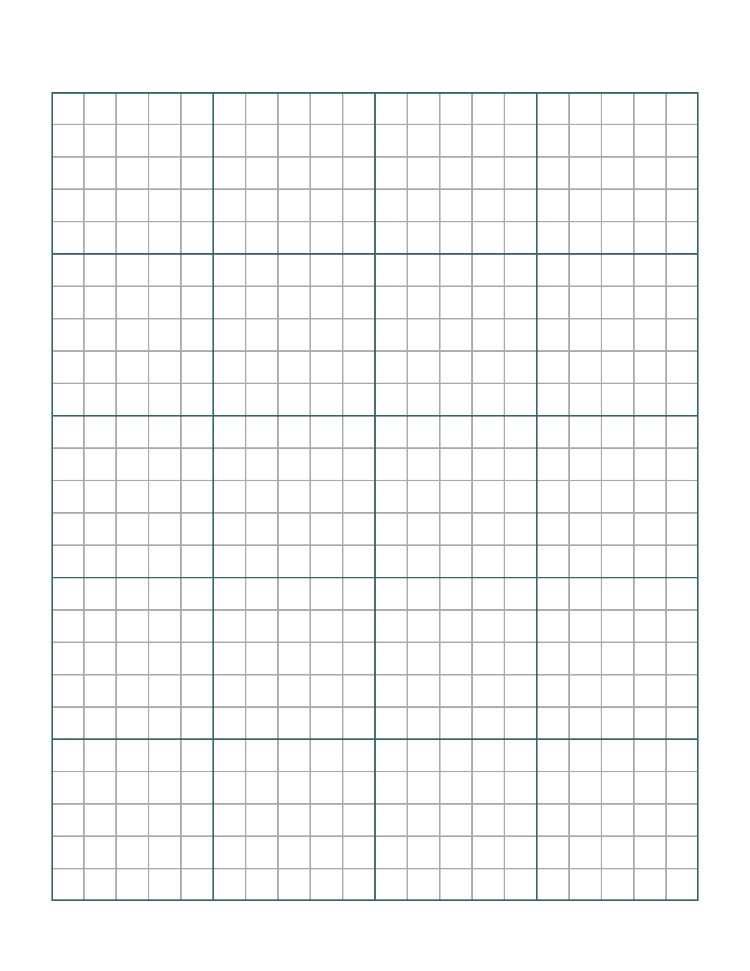 Graph paper w borders large