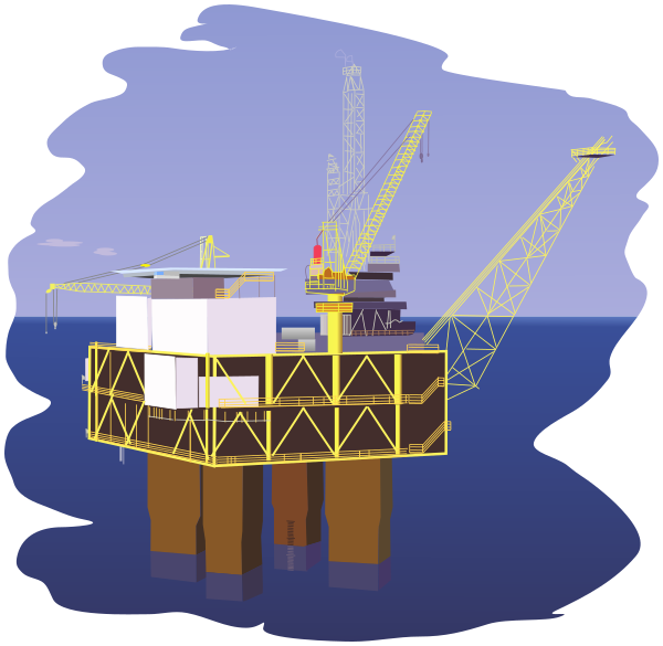 oil rig clipart