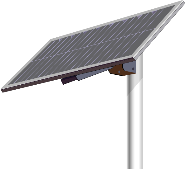 solar panel pole